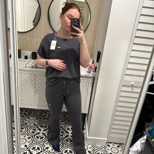 Charcoal High Waisted Seville Flare - ScrubLegging™